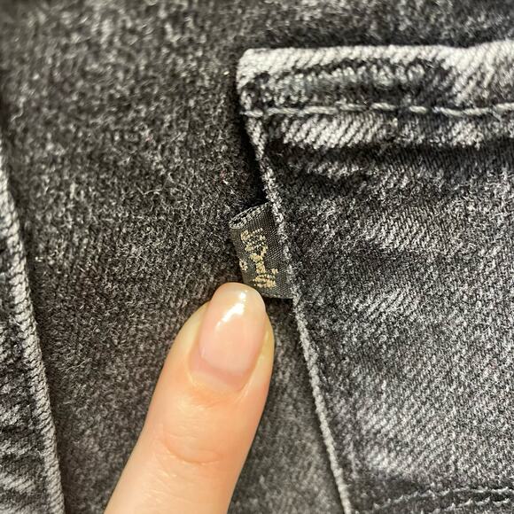 Levis Black Jeans Straight Leg Size 27 Black Tab - Picture 4 of 8